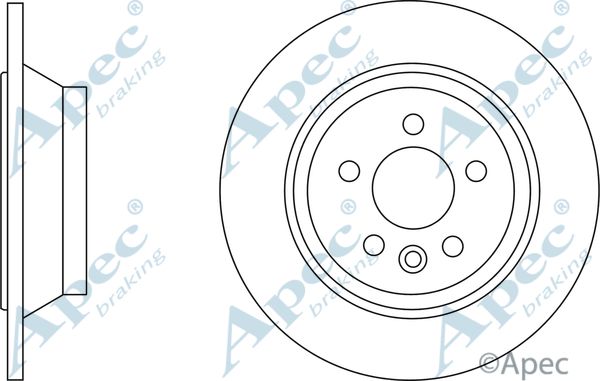 APEC BRAKING stabdžių diskas DSK2737